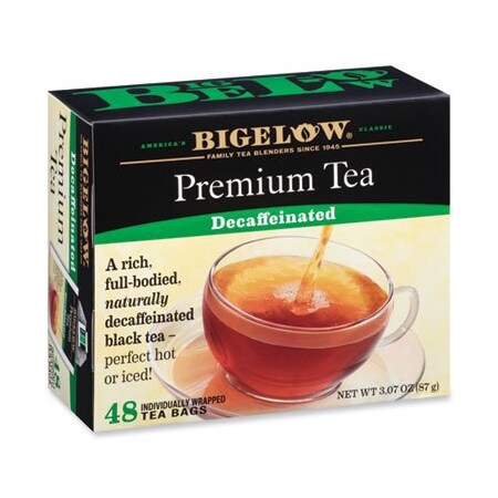 SINGLE FLAVOR TEA, DECAFFEINATED BLACK, 48PK